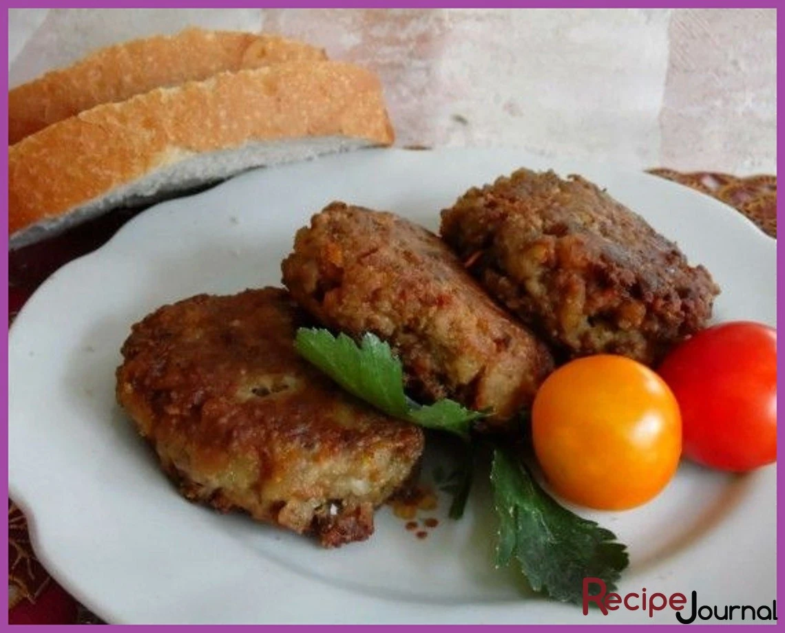 Котлеты с мясом и баклажанами - рецепт блюда из мяса