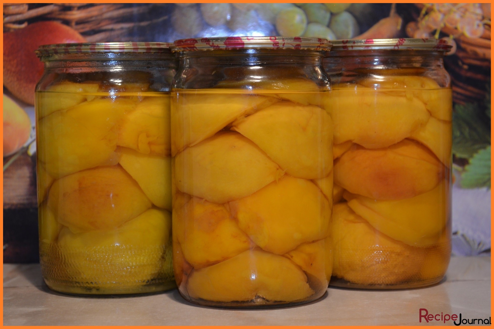 Кнсервированные персики без стерилизации - рецепт заготовки на зиму