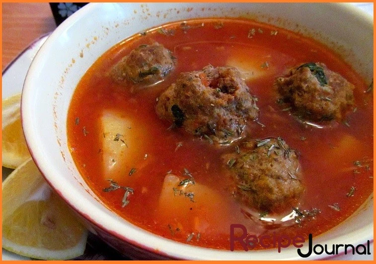 Суп с фрикадельками по-измирски (Izmir Köfte Çorbas) - рецепт согревающий