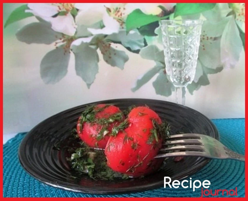 Малосольные помидоры быстро - рецепт простой закуски