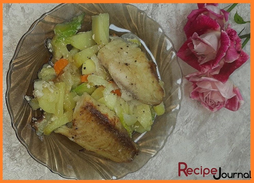 Тилапия с овощами в духовке - рецепт блюда из рыбы