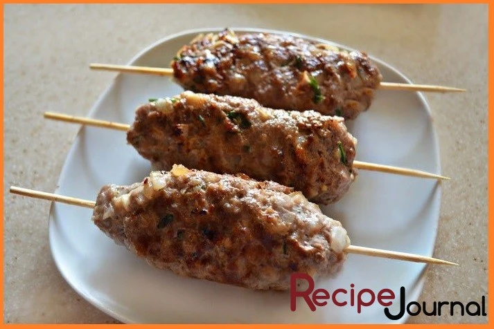 Люля-кебаб из баранины на мангале и в духовке - рецепт блюда из мяса