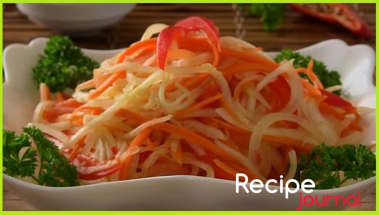 Овощной салат из дайкона - полезный рецепт
