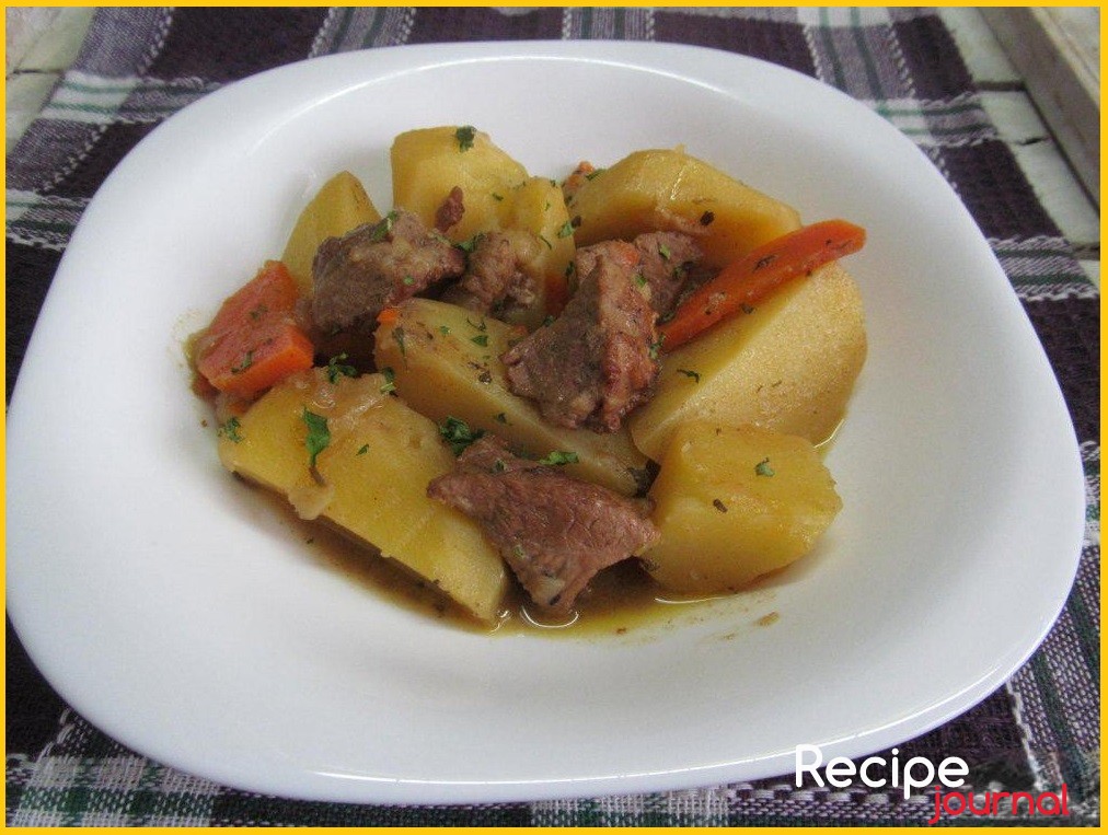 Рагу из свинины с горчицей и картофелем - рецепт простого блюда из мяса