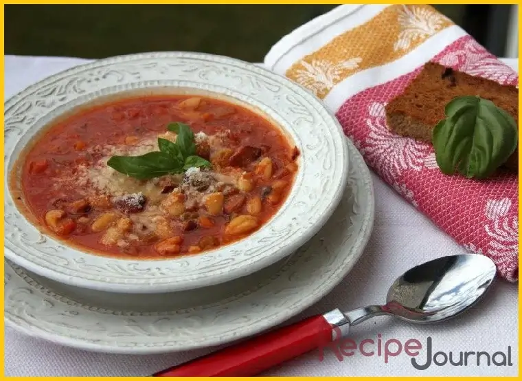 Итальянский летний суп - простой рецепт