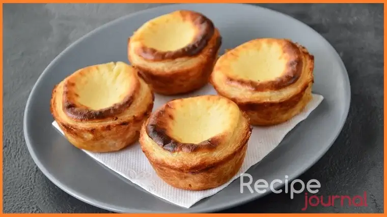 Португальское пирожное (Паштел де ната)  - рецепт простой выпечки