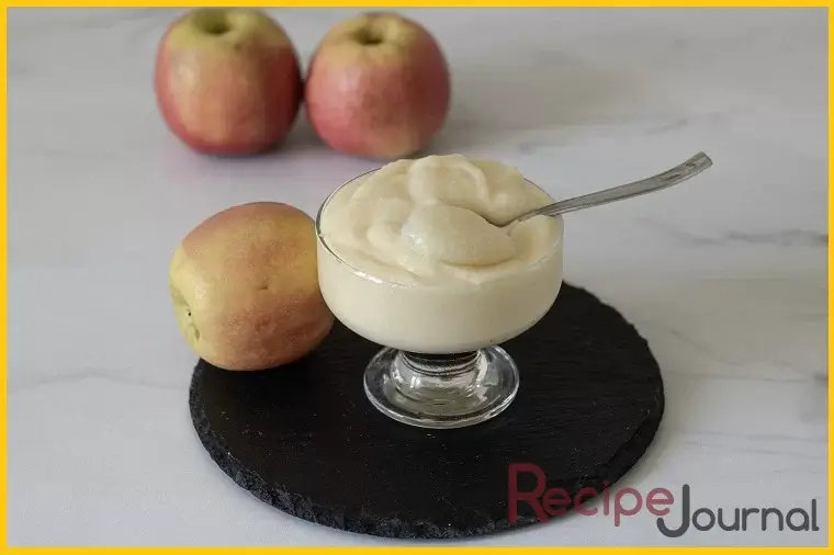 Яблочный мусс - рецепт полезного десерта
