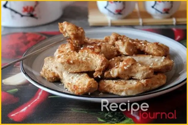 Мясо дракона из куриного филе - вкусный новогодний рецепт