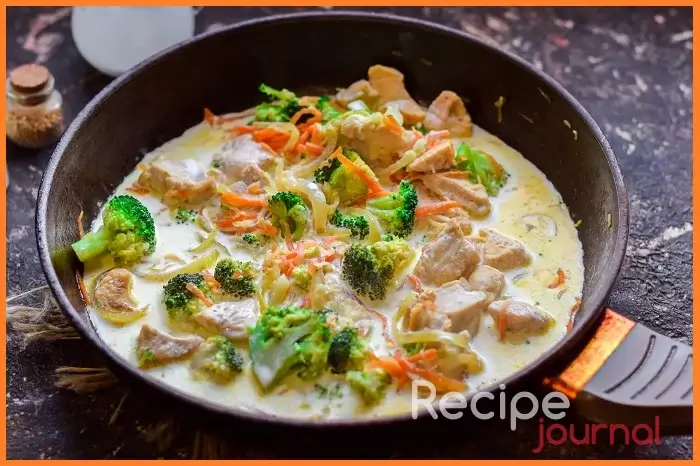 Сочное куриное филе в сливочном соусе с брокколи: простой рецепт для вкусного и быстрого ужина