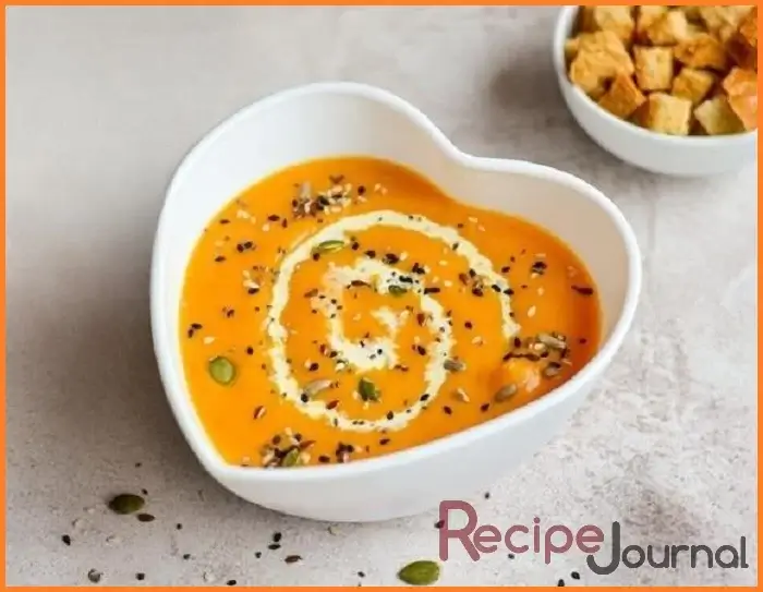 Низкокалорийный Суп-пюре из батата - простой рецепт здорового питания