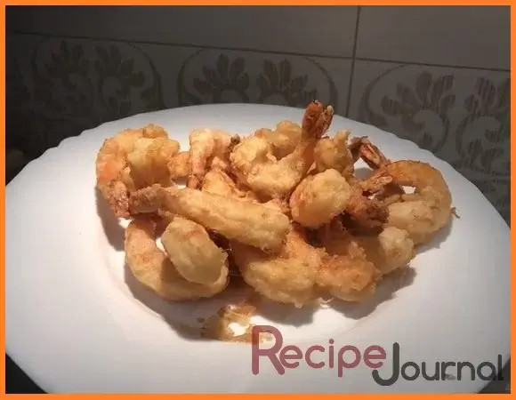 Рецепт креветки темпура - деликатес из морепродуктов